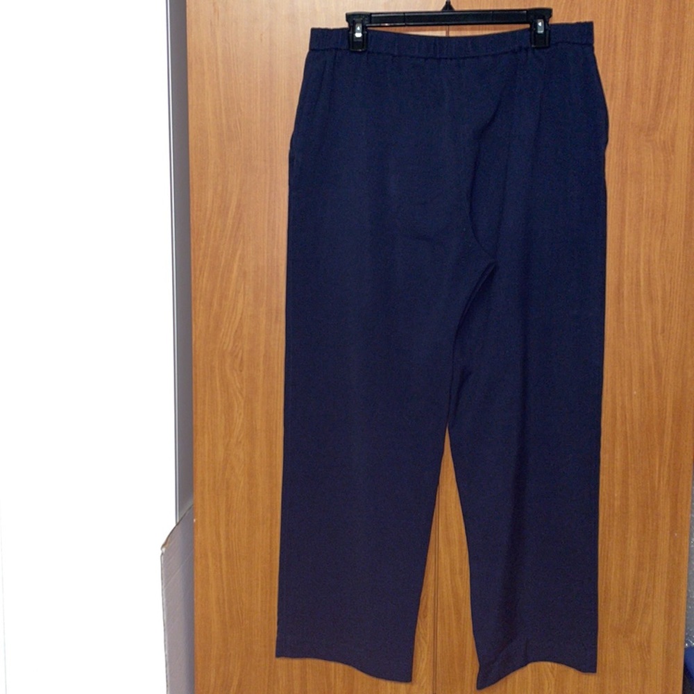 Briggs New York Elastic Waist Pants W/ Pockets - Blue - Size 14S - Picture 6 of 11